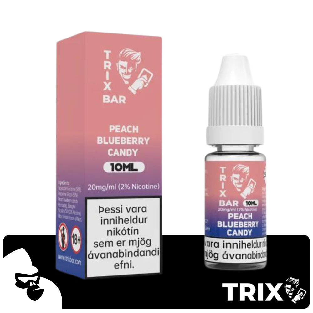 PEACH BLUEBERRY CANDY TRIX SALTS 10ML