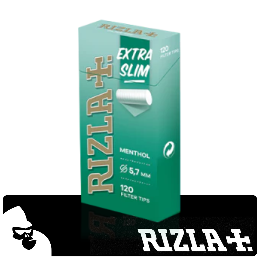RIZLA FILTER TIPS - EXTRA SLIM MENTHOL
