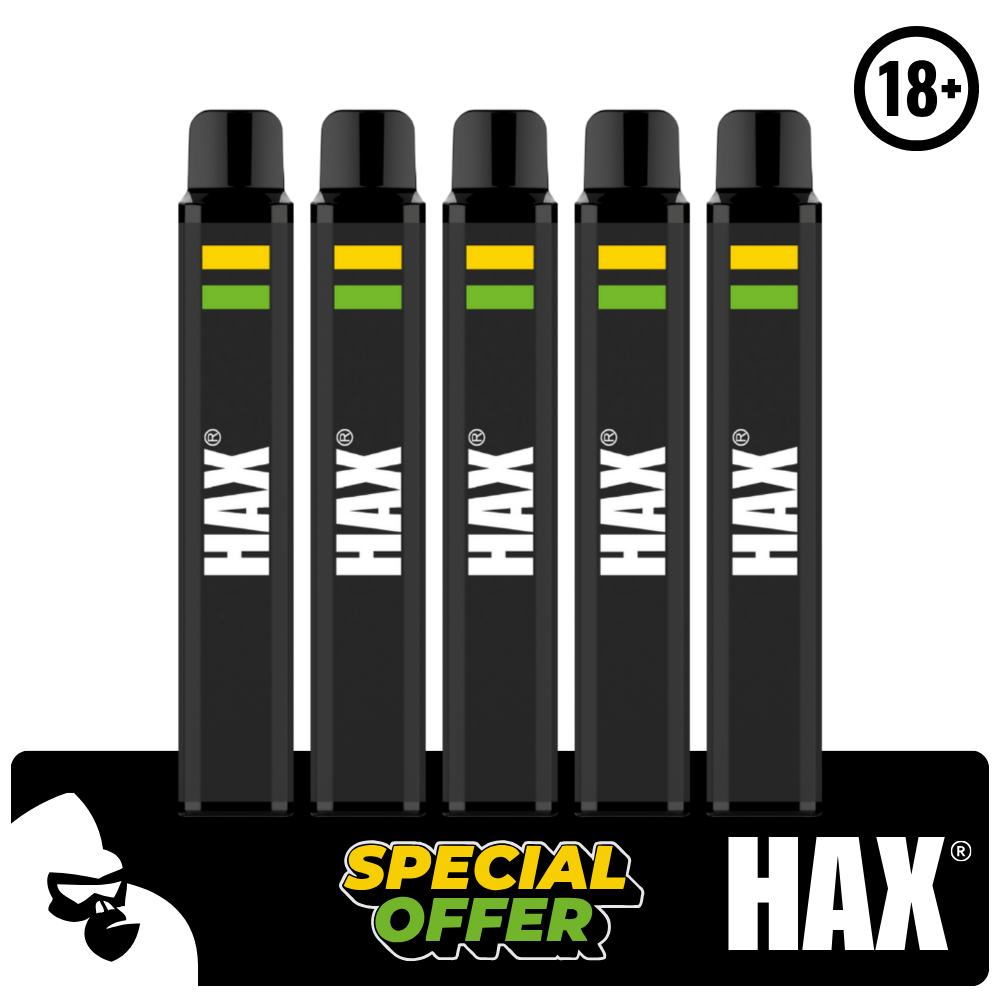 (5 STK) CITRUS SHOCK HAX 800 PUFFS 🍋🍋🟩