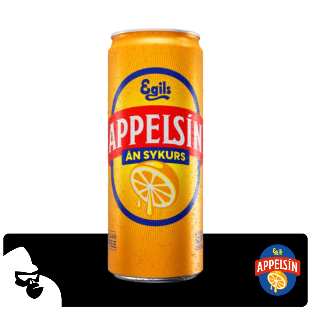 APPELSÍN ÁN SYKURS 0,33