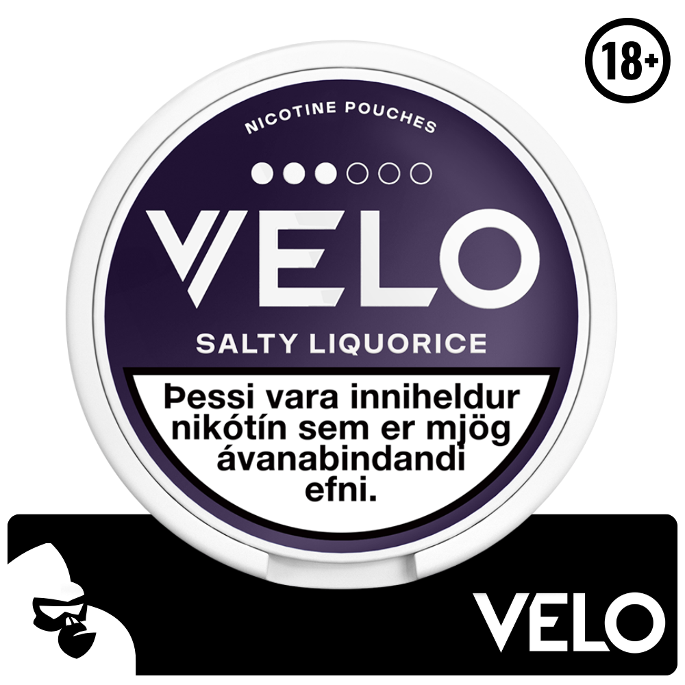VELO SALTY LIQUORICE •••
