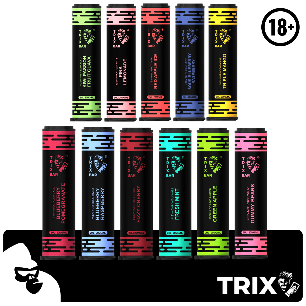 TRIX BAR MAX 2800 PUFFS 2X CARTRIDGES