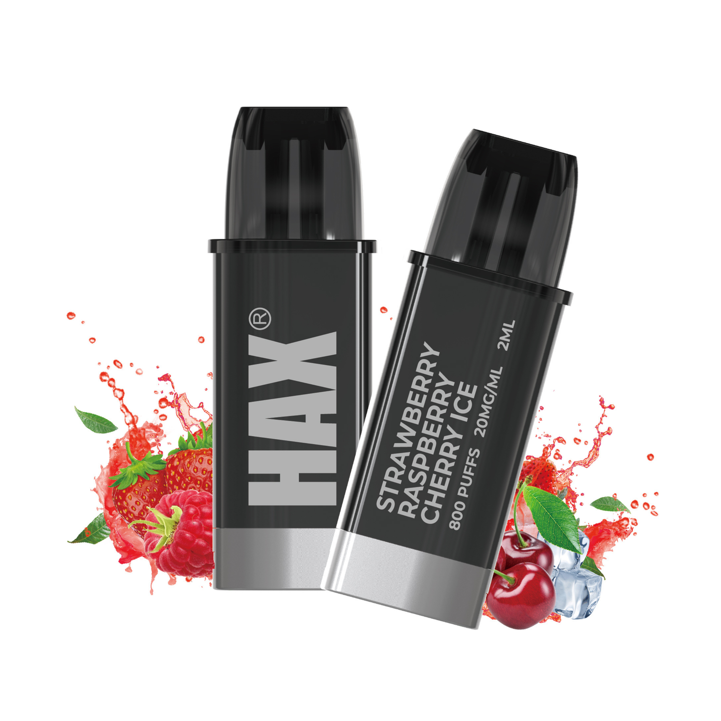 STRAWBERRY RASPBERRY CHERRY ICE CB800 PUFFS (2X ÁFYLLINGAR)