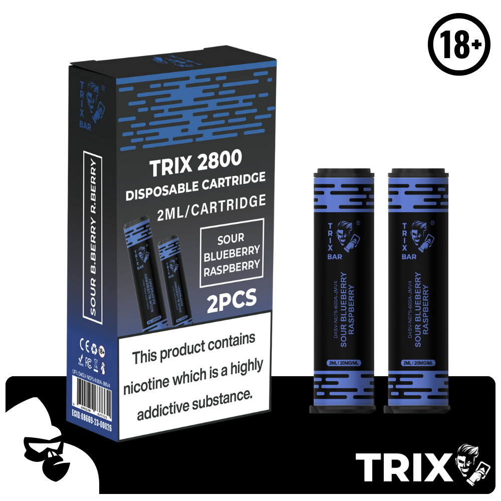 TRIX BAR MAX 2800 PUFFS 2X CARTRIDGES