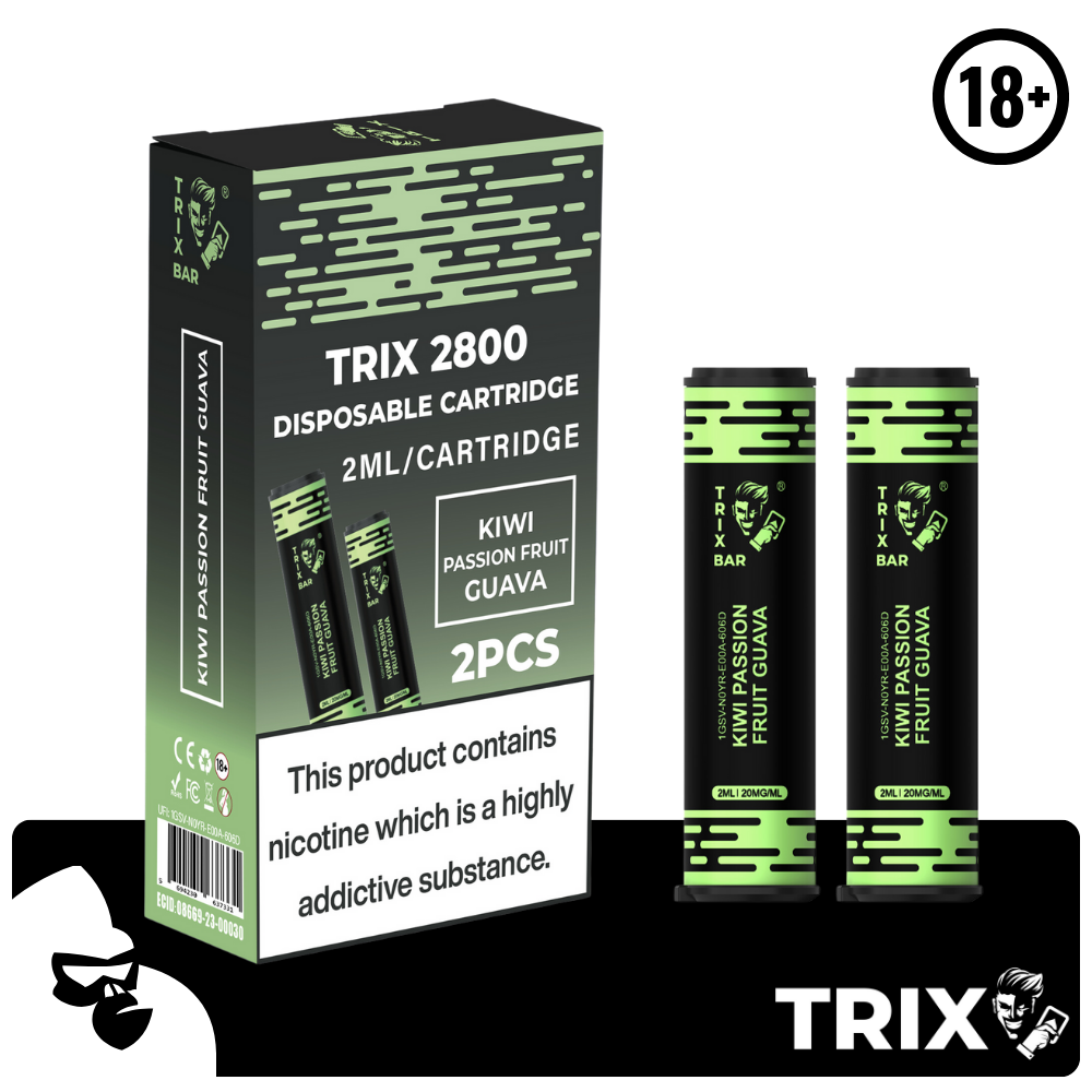TRIX BAR MAX 2800 PUFFS 2X CARTRIDGES