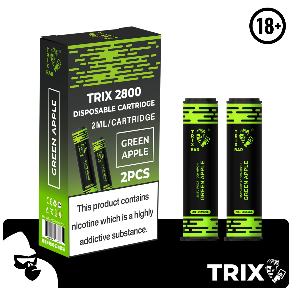 TRIX BAR MAX 2800 PUFFS 2X CARTRIDGES