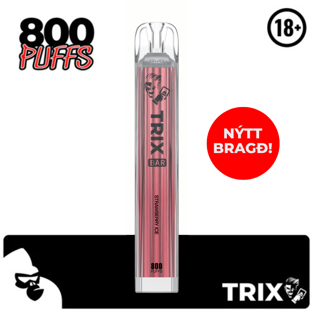 STRAWBERRY ICE TRIX CRYSTAL 800 PUFFS