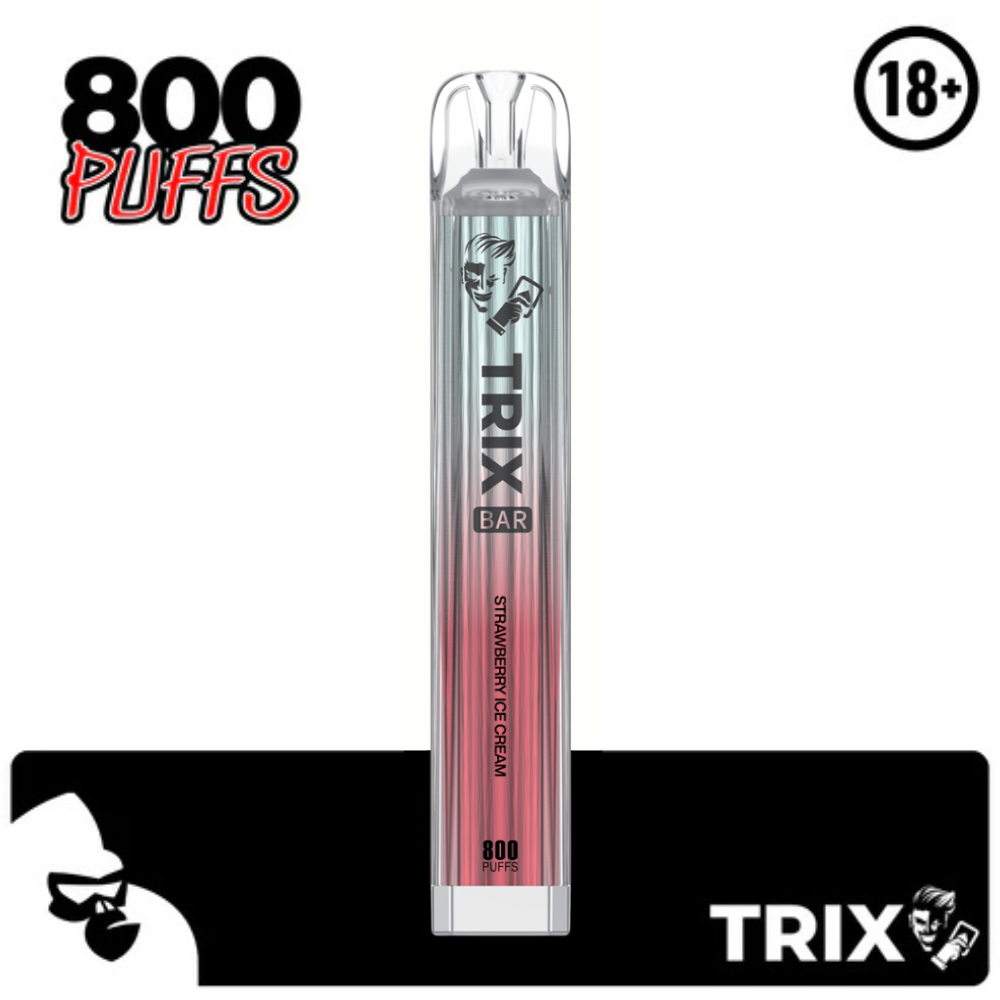 STRAWBERRY ICE CREAM TRIX CRYSTAL 800 PUFFS