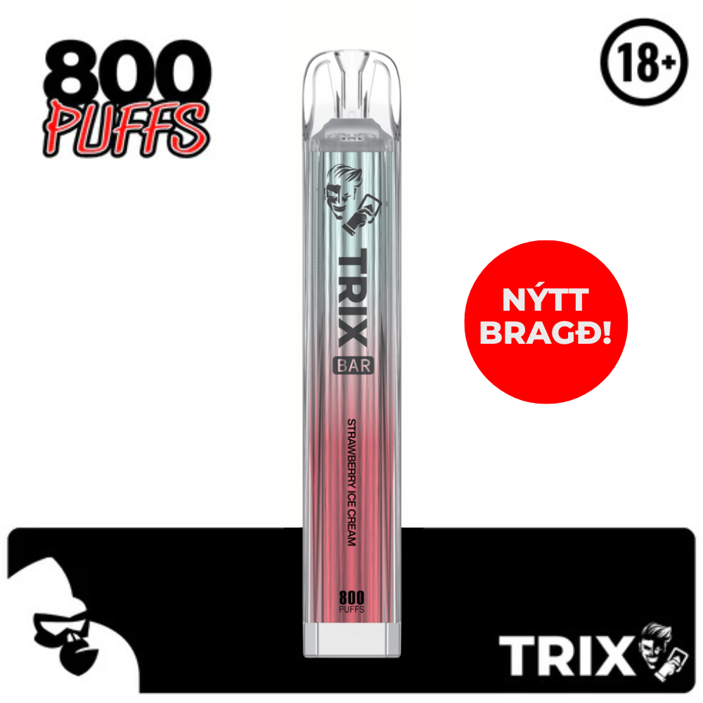 STRAWBERRY ICE CREAM TRIX CRYSTAL 800 PUFFS