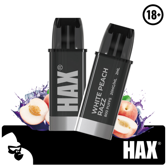 WHITE PEACH RAZZ REYMONT REYMONT CB800 PUFFS (2X ÁFYLLINGAR)