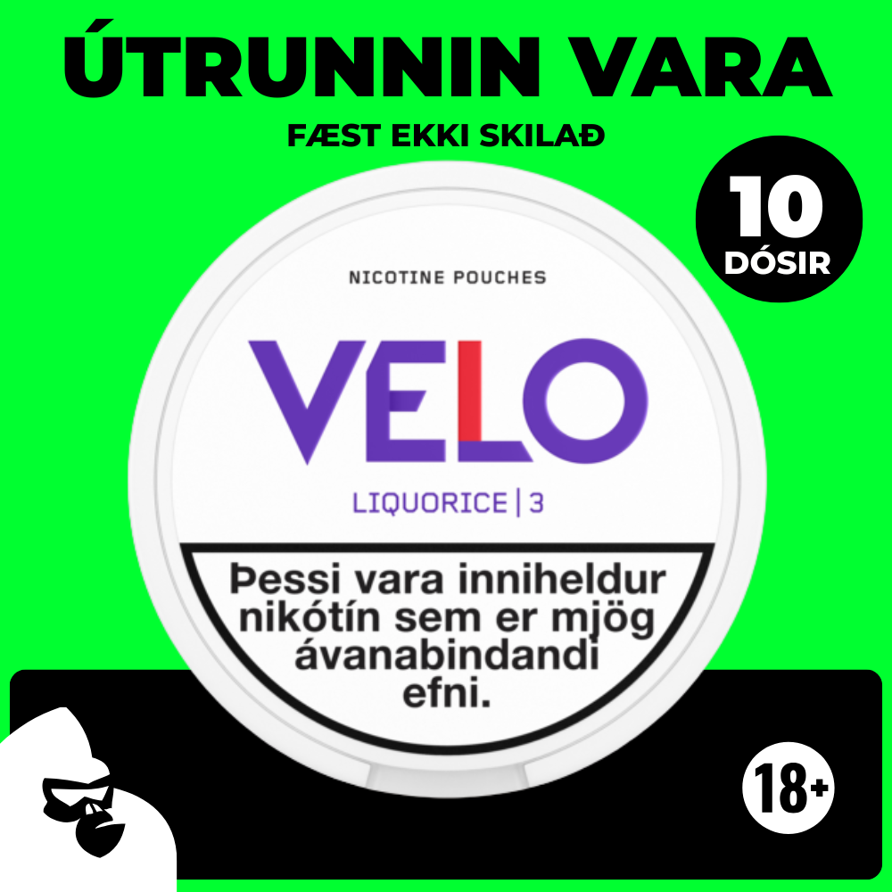 VELO LIQUORICE (10 DÓSIR)