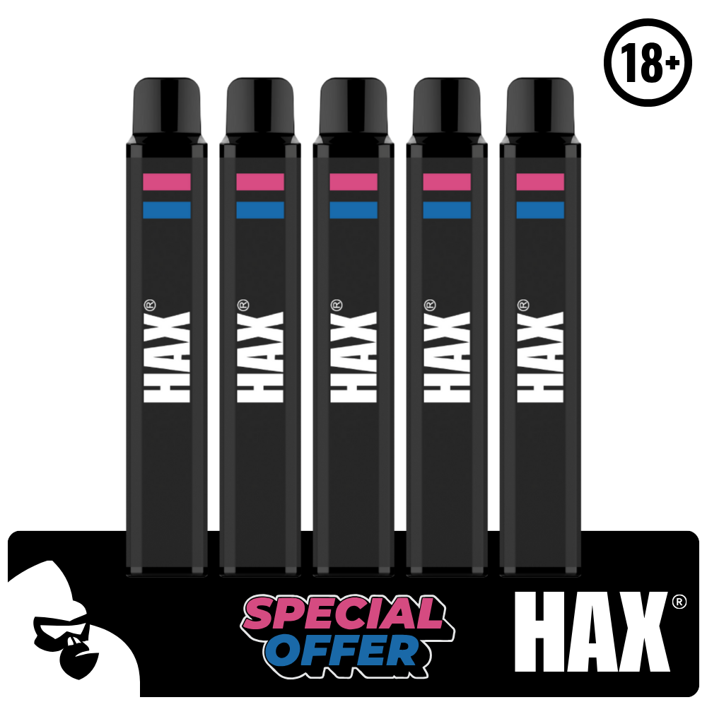 (5 STK) BLUE PEACH BURST HAX 800 PUFFS🍑🫐🍭
