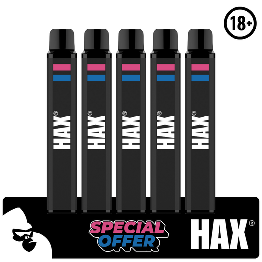 (5 STK) BLUE PEACH BURST HAX 800 PUFFS🍑🫐🍭