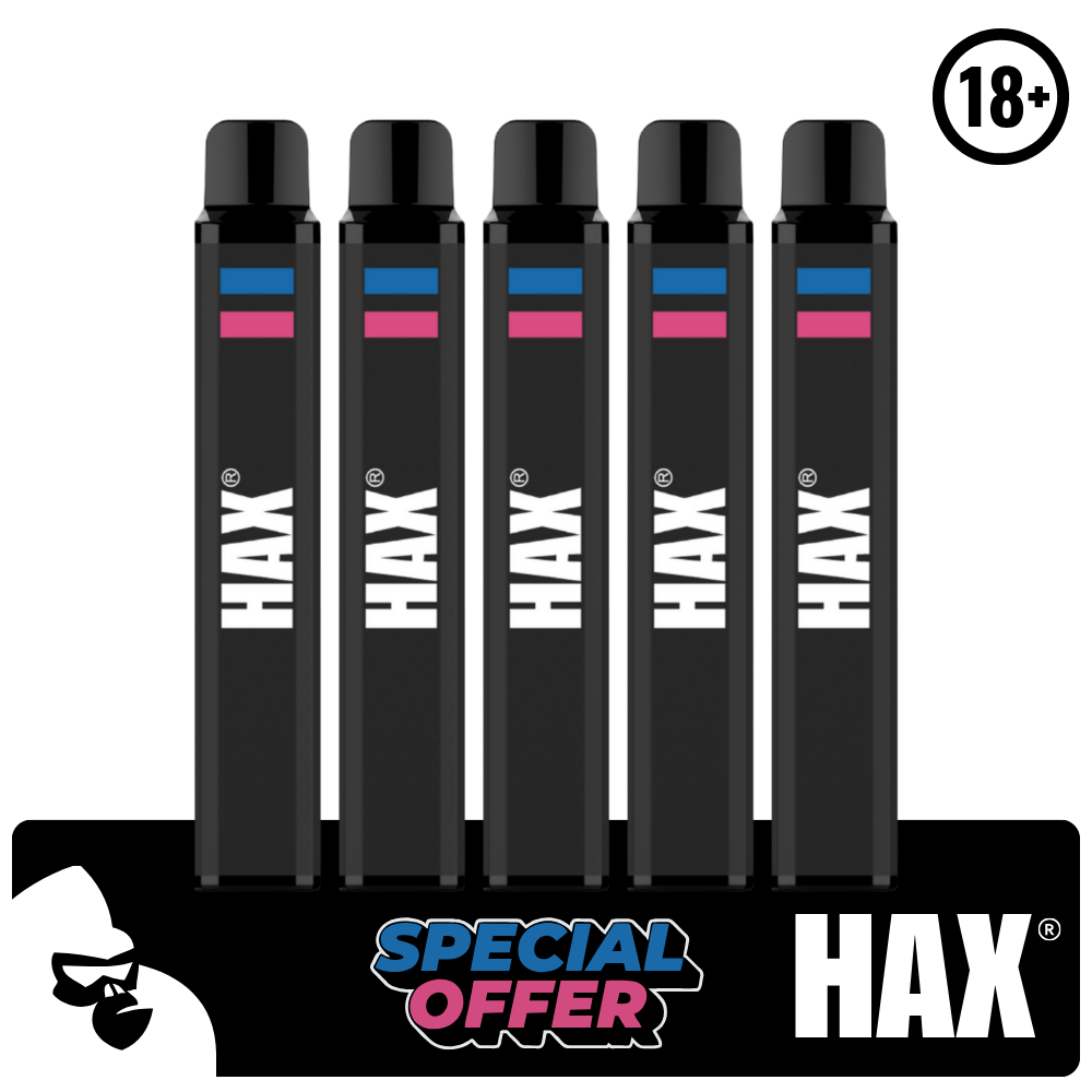 (5 STK) BLUE RAZZ HAX 800 PUFFS 🫐