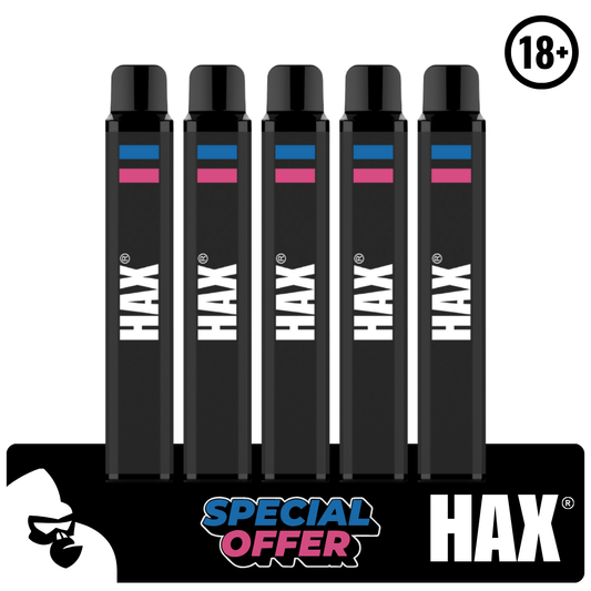 (5 STK) BLUE RAZZ HAX 800 PUFFS 🫐