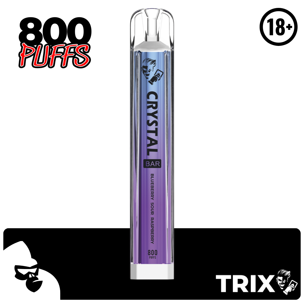 BLUEBERRY SOUR RASPBERRY TRIX CRYSTAL  800 PUFFS