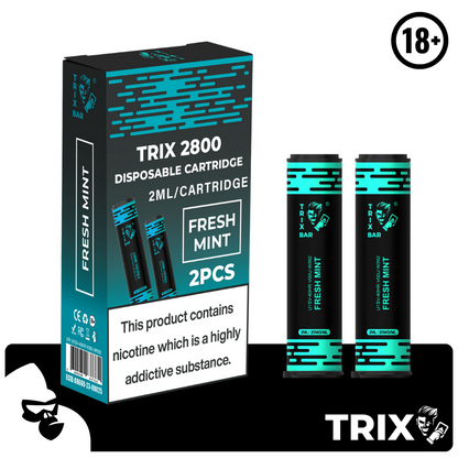 TRIX BAR MAX 2800 PUFFS 2X CARTRIDGES