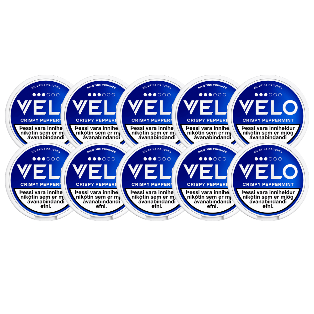 VELO CRISPY PEPPERMINT 10X