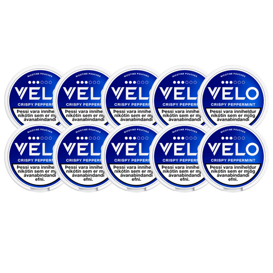 VELO CRISPY PEPPERMINT 10X